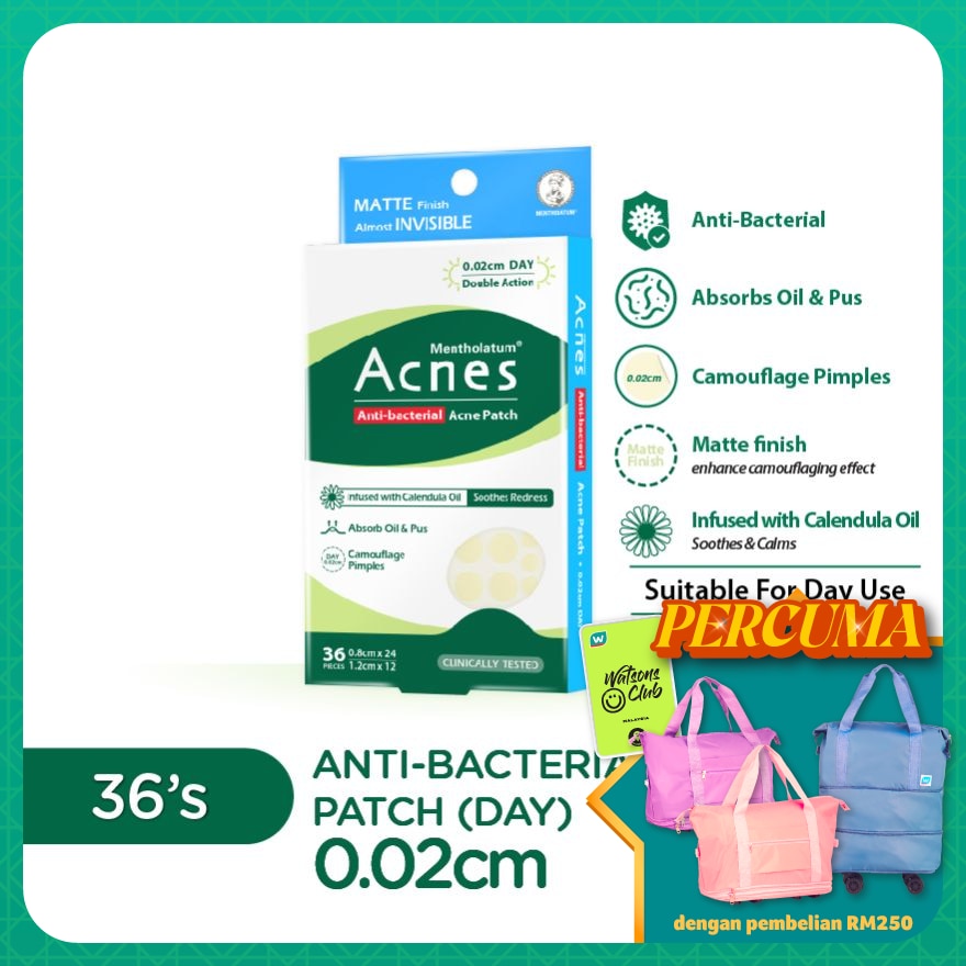 Anti-Bacterial Calendula Day Patch 36's