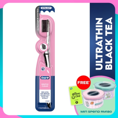 ORAL-B Ultrathin Toothbrush Black Tea 1s