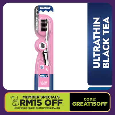 ORAL-B Ultrathin Toothbrush Black Tea 1s