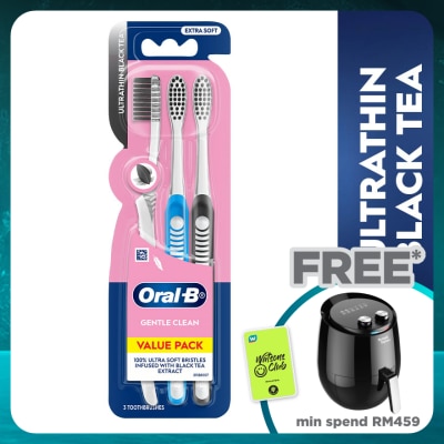 ORAL-B Ultrathin Black Tea Toothbrush Blister 3s