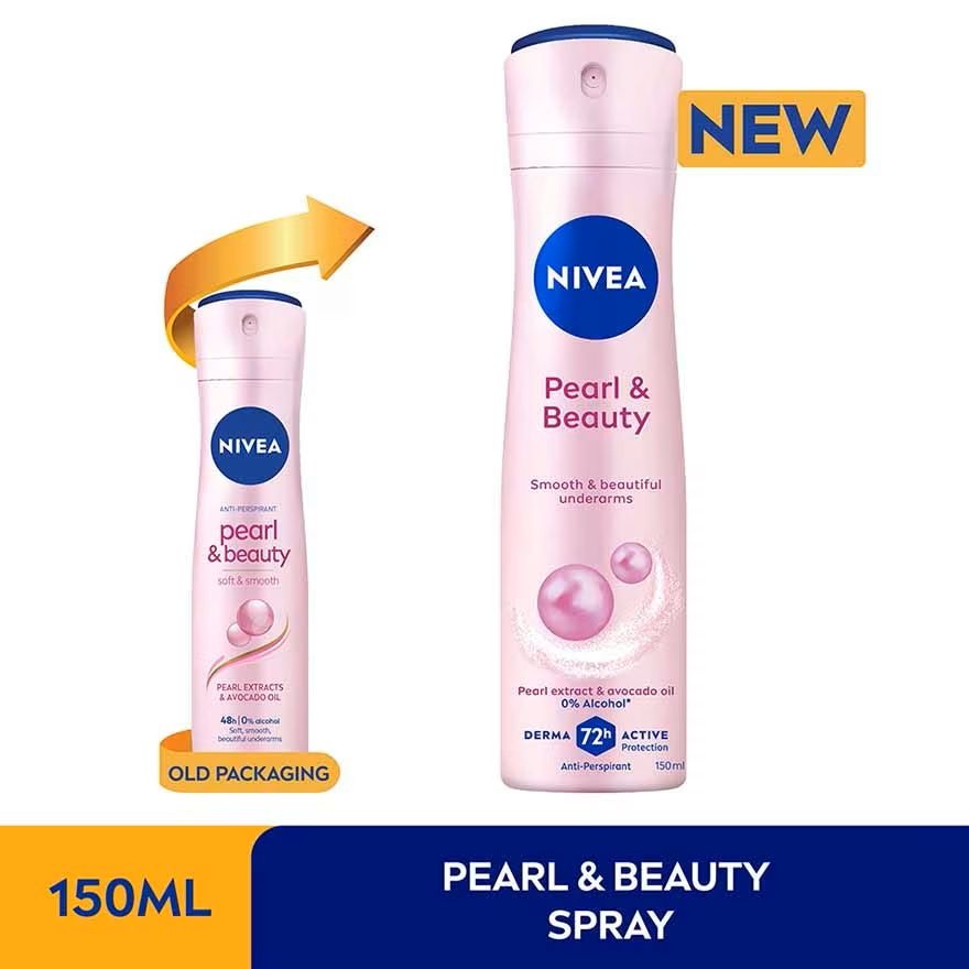 Deodorant Pearl Beauty Spray Twin Pack 2 x 150ml image