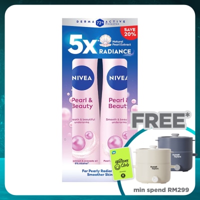 NIVEA Deodorant Pearl Beauty Spray Twin Pack 2 x 150ml