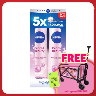 NIVEA Deodorant Pearl Beauty Spray Twin Pack 2 x 150ml