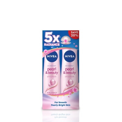 NIVEA Deodorant Pearl Beauty Spray Twin Pack 2 x 150ml