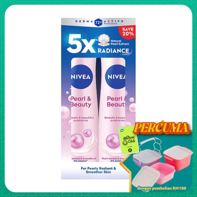 NIVEA - Deodorant Pearl Beauty Spray Twin Pack 2 x 150ml