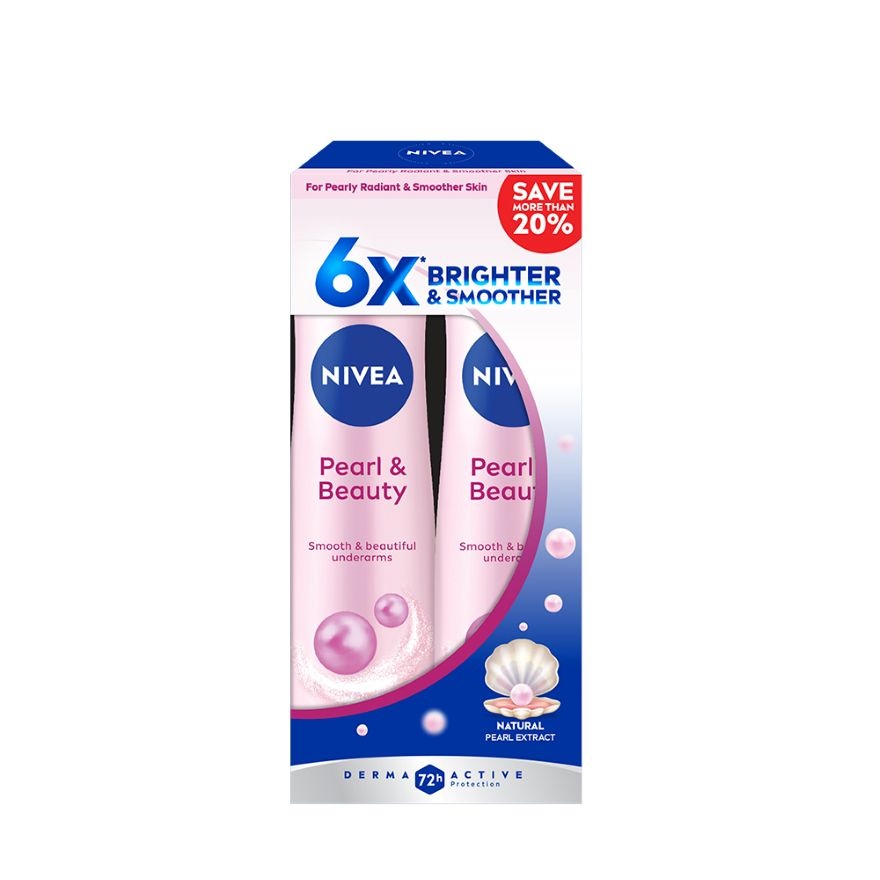Deodorant Pearl Beauty Spray Twin Pack 2 x 150ml image