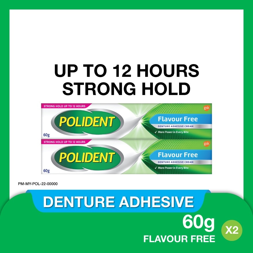 Denture Adhesive Cream 2x60g