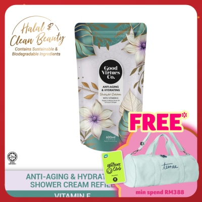 GOOD VIRTUES CO Anti-Aging & Hydrating Shower Cream With Vitamin E (Refill Pack) 600ml