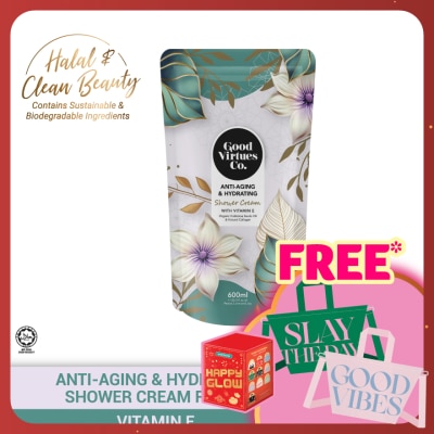 GOOD VIRTUES CO Anti-Aging & Hydrating Shower Cream With Vitamin E (Refill Pack) 600ml