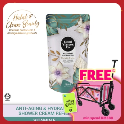 GOOD VIRTUES CO Anti-Aging & Hydrating Shower Cream With Vitamin E (Refill Pack) 600ml