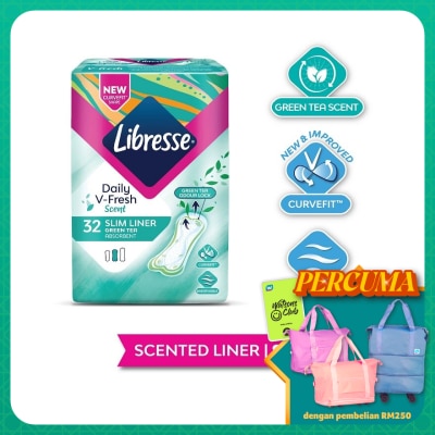 LIBRESSE Green Tea Slim Liner 32’s