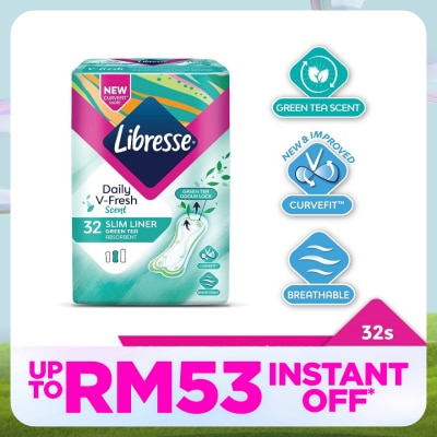 LIBRESSE Green Tea Slim Liner 32’s