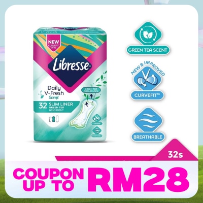 LIBRESSE Green Tea Slim Liner 32’s