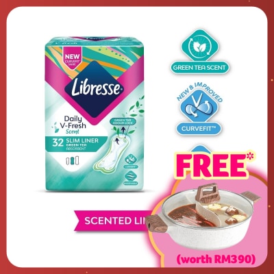 LIBRESSE Green Tea Slim Liner 32’s