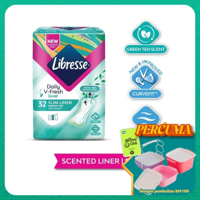 LIBRESSE - Green Tea Slim Liner 32’s