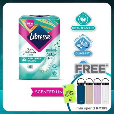 LIBRESSE Green Tea Slim Liner 32’s