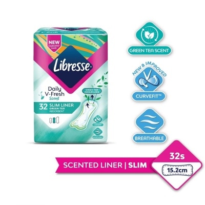 LIBRESSE Green Tea Slim Liner 32’s