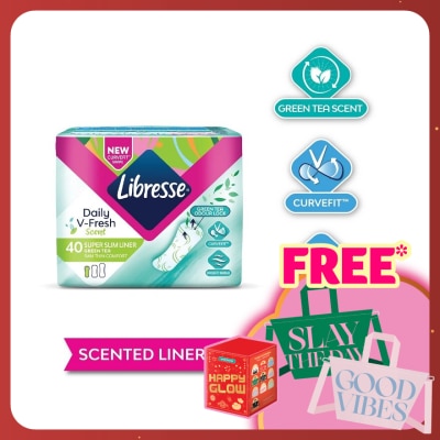 LIBRESSE Green Tea Super Slim Plantyliner 40's