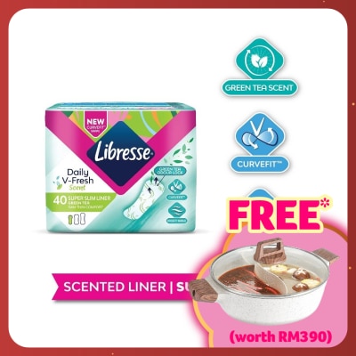 LIBRESSE Green Tea Super Slim Plantyliner 40's