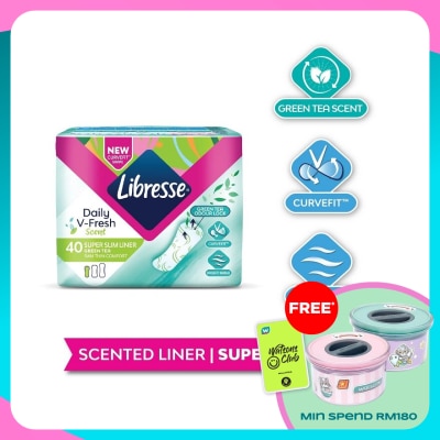 LIBRESSE Green Tea Super Slim Plantyliner 40's