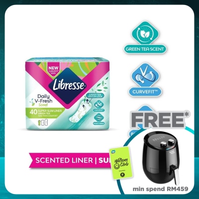 LIBRESSE Green Tea Super Slim Plantyliner 40's