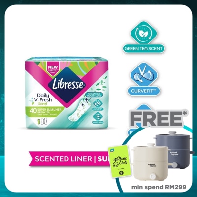 LIBRESSE Green Tea Super Slim Plantyliner 40's