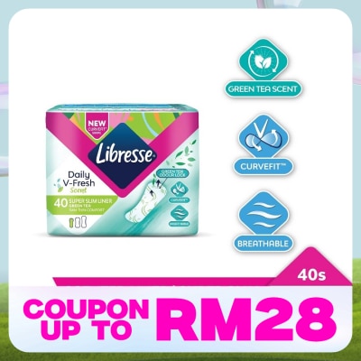 LIBRESSE Green Tea Super Slim Plantyliner 40's