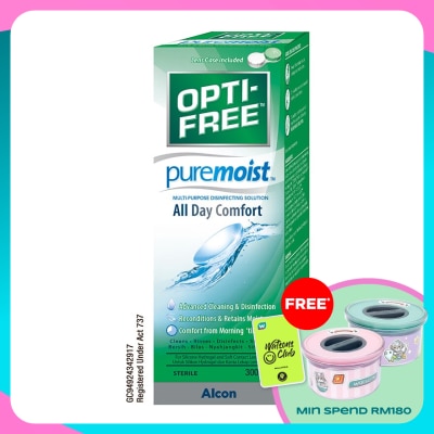 OPTI FREE PUREMOIST Multipurpose Disinfecting Solution 300mL