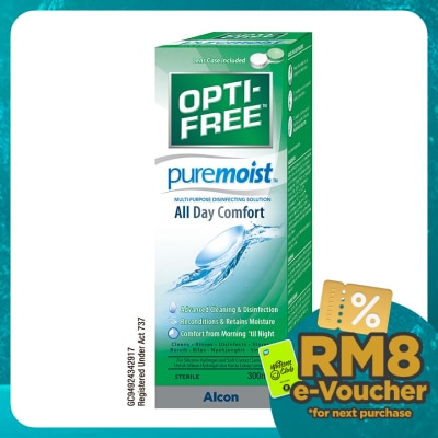 OPTI FREE PUREMOIST Multipurpose Disinfecting Solution 300mL