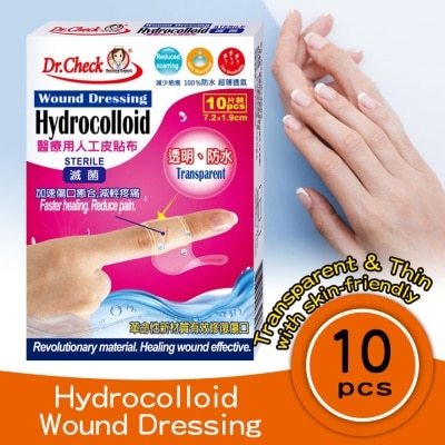 DR.CHECK Hydrocolloid Wound Dressing 7.2 x 1.9cm 10's