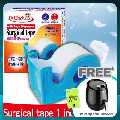 DR.CHECK Surgical Tape 1 Inch X 914cm 1's