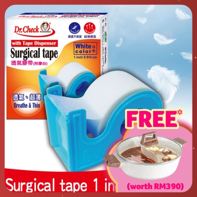 DR.CHECK Surgical Tape 1 Inch X 914cm 1's