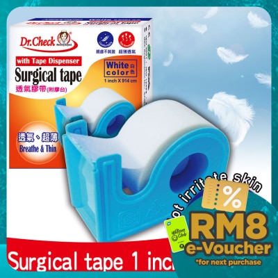 DR.CHECK Surgical Tape 1 Inch X 914cm 1's