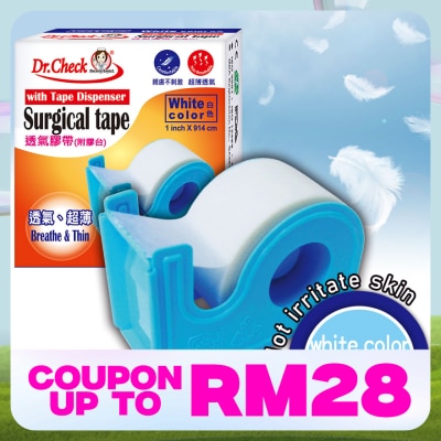 DR.CHECK Surgical Tape 1 Inch X 914cm 1's