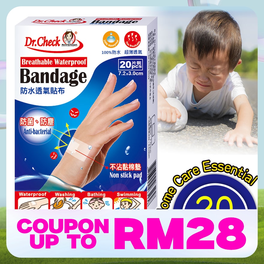 Breath Waterproof Bandage 20's