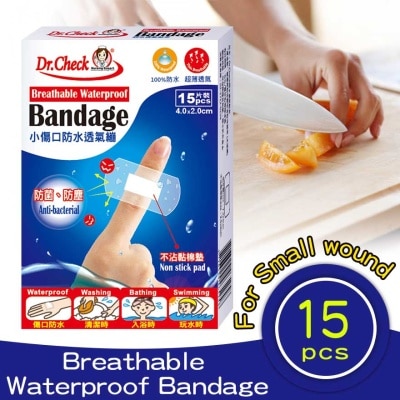 DR.CHECK Breathable Waterproof Bandage 4cm X 2cm 15s