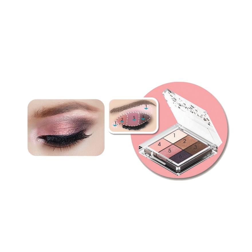 Nude 6 Eye Colour Palette Ritzy ESN01