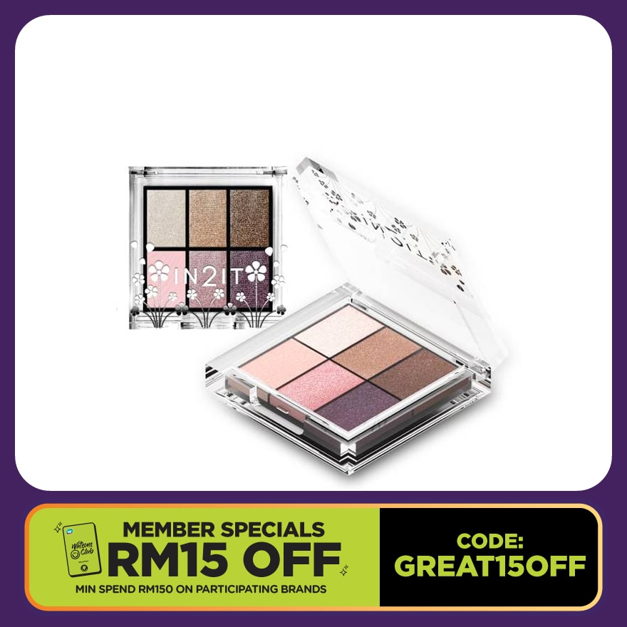 IN2IT Nude 6 eye colour palette