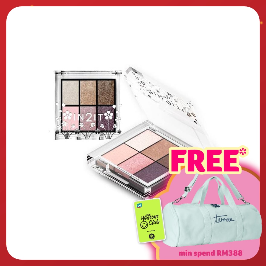 IN2IT Nude 6 eye colour palette