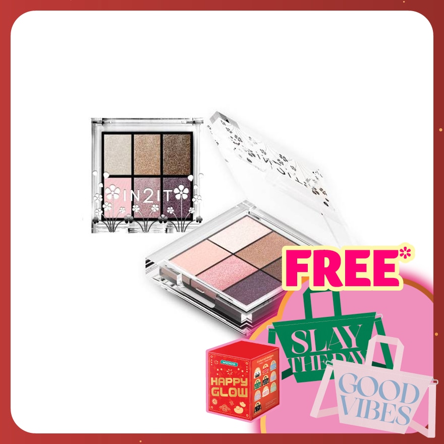 IN2IT Nude 6 eye colour palette