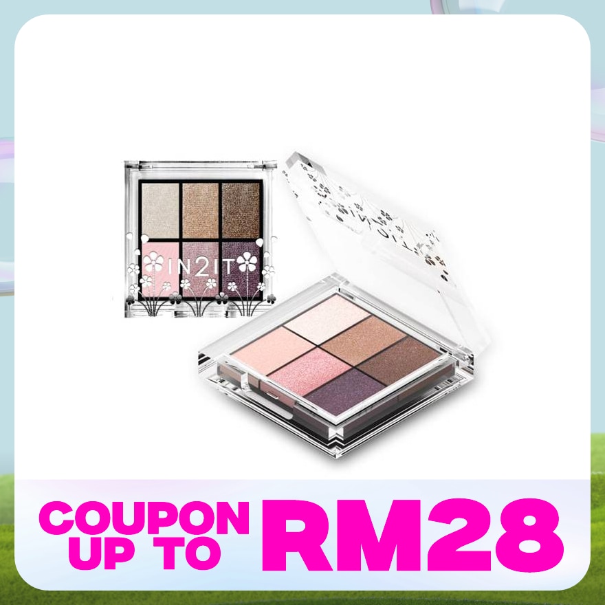 IN2IT Nude 6 eye colour palette