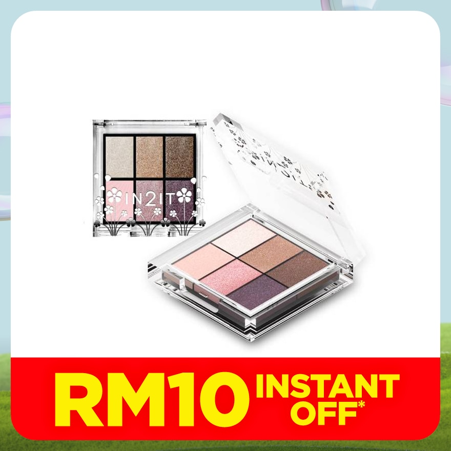 IN2IT Nude 6 eye colour palette