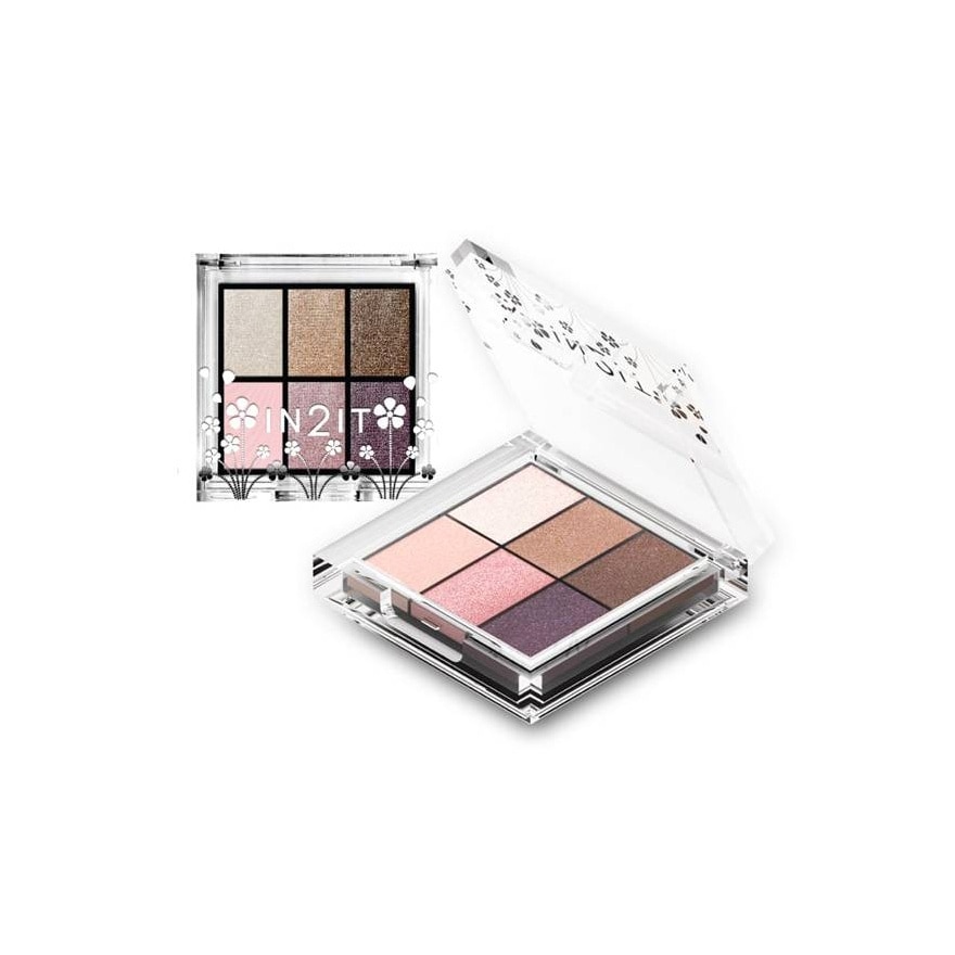 IN2IT Nude 6 eye colour palette