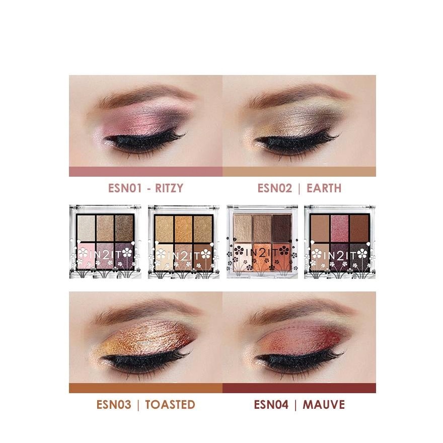 Nude 6 Eye Colour Palette Earth ESN02