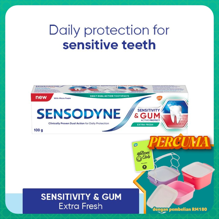 Sensitive & Gum Extra Fresh Toothpaste 100g