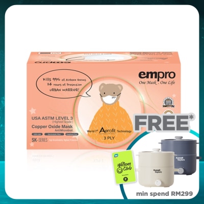 EMPRO Aerofit Copper Oxide Face Mask For Kids 50's