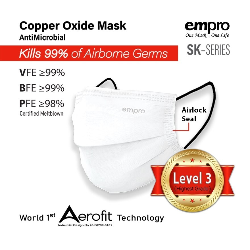 Aerofit Copper Oxide Face Mask For Kids 50's