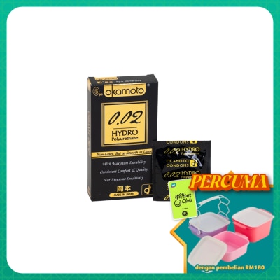 OKAMOTO - 0.02 Hydro Polyurethane 6's