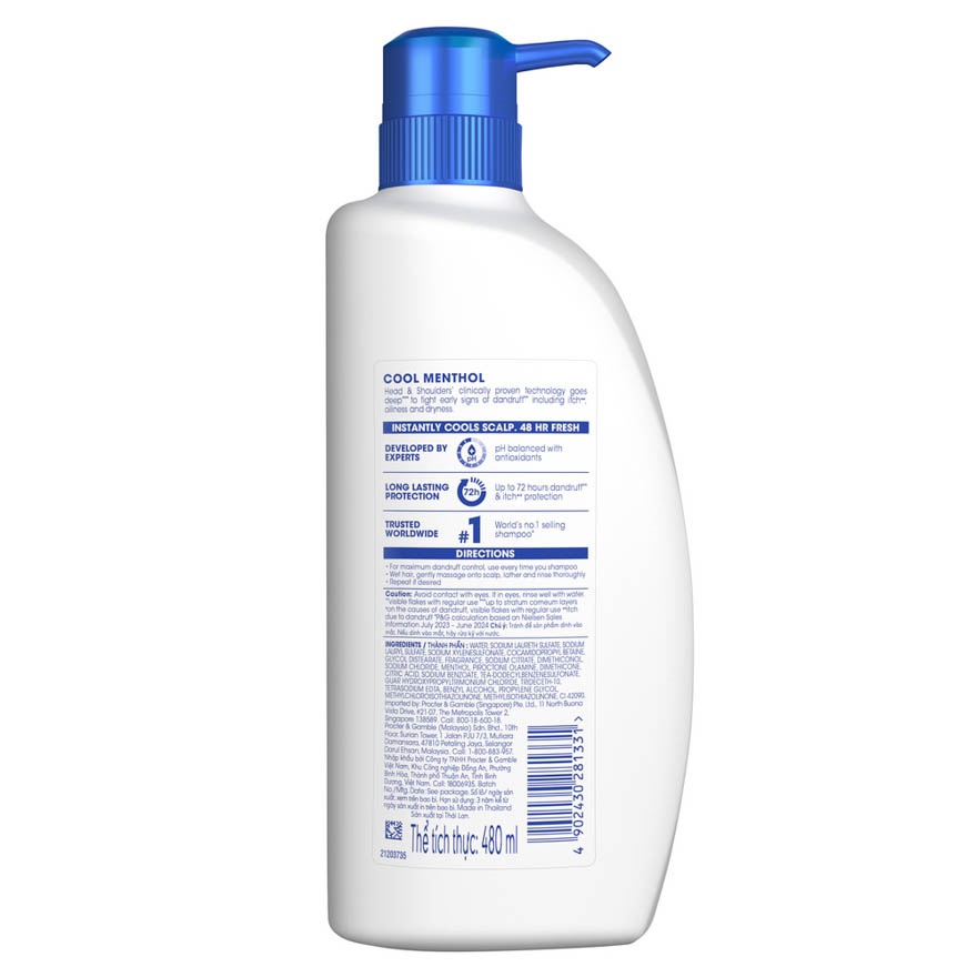 Cool Menthol Shampoo 480ml