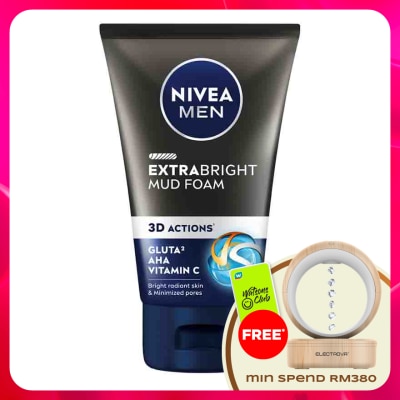 NIVEA FOR MEN - Extra Bright Mud Foam 100g